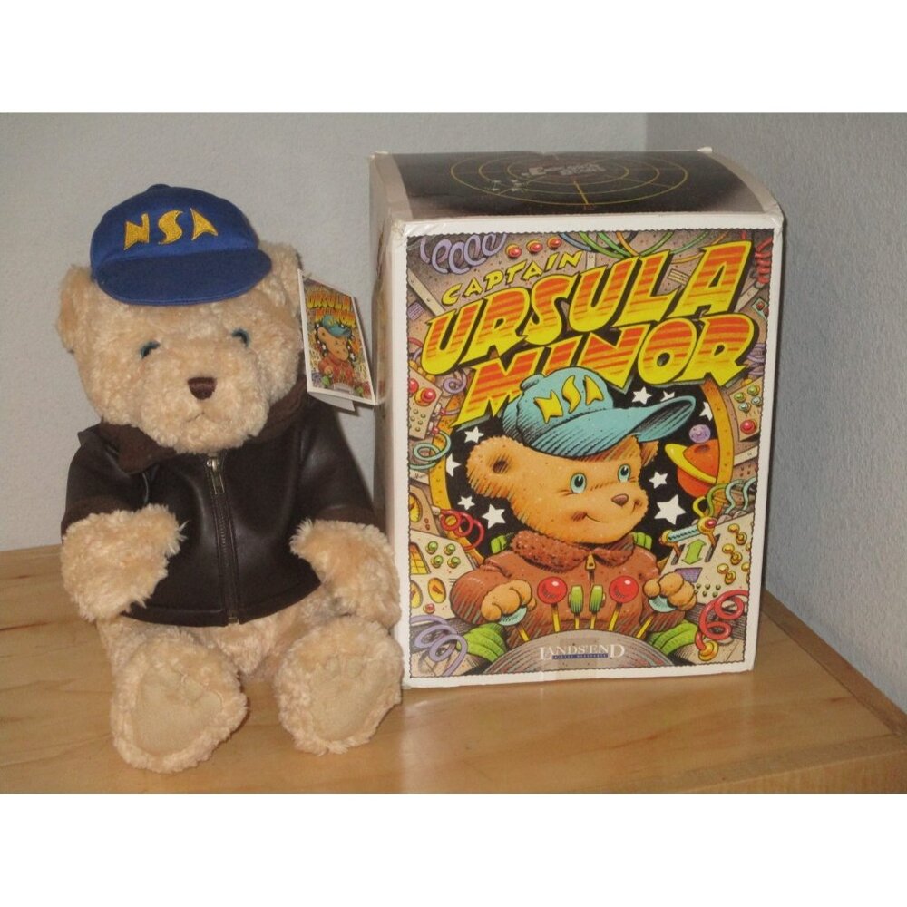 Lands" End Ursula Minor NSA Teddy Bear Plush Stuffed Animal Vintage 2002 Tag